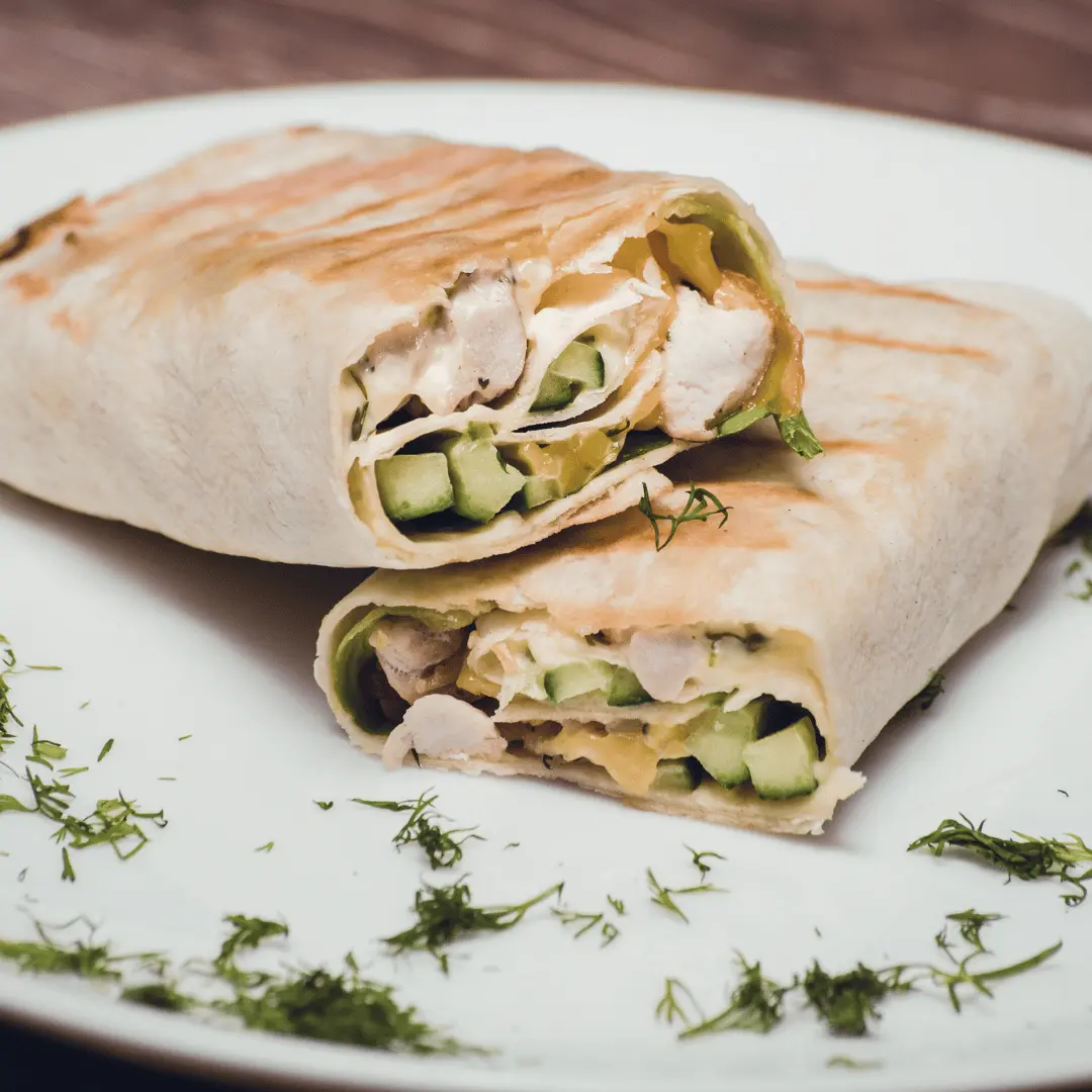 Grilled Chicken and Avocado Wrap