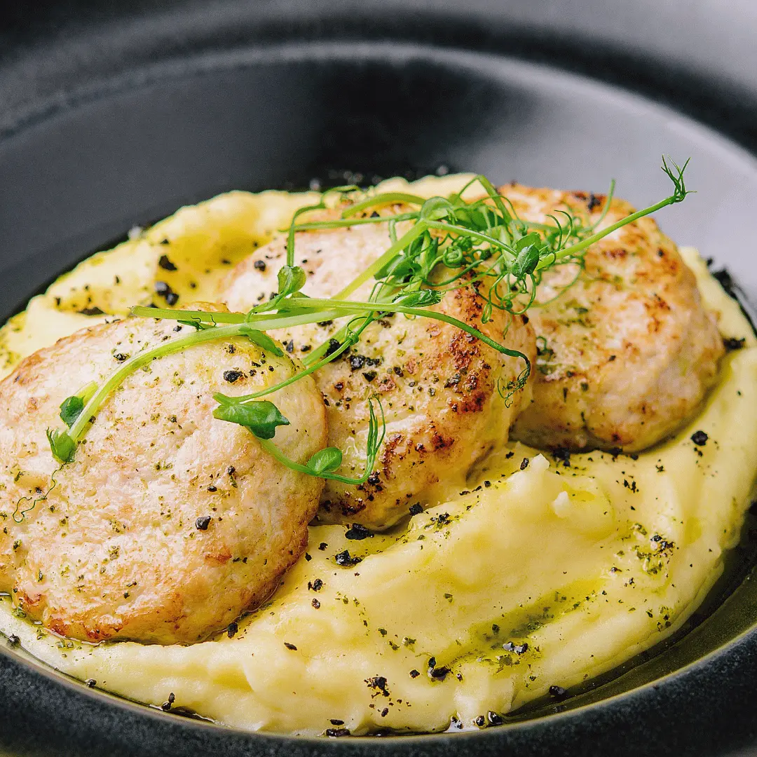 Grilled Chicken with Mashed Sweet Potatoes