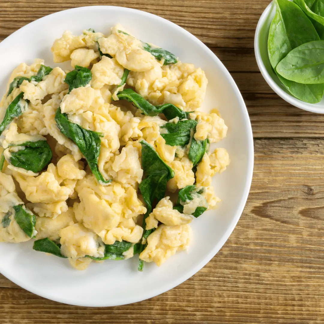 Scrambled Egg Whites with Spinach